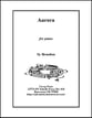 Aurora for Piano piano sheet music cover